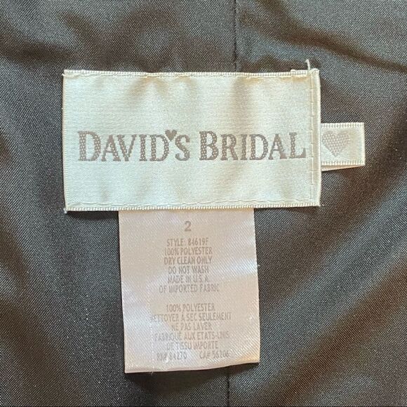 David’s Bridal strapless black tule mini dress. - Picture 7 of 12